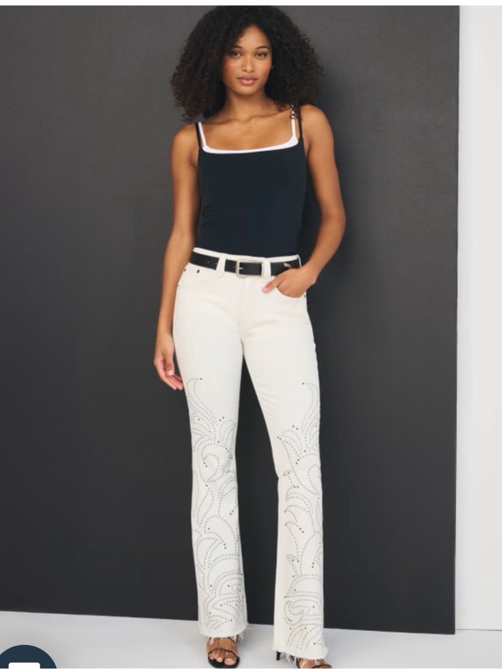 Abercrombie & Fitch Curve Love Mid Rise white Bootcut Jeans 29 Regular NWOT
